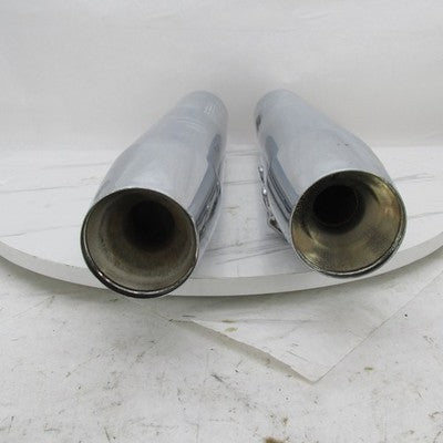Harley Davidson OEM Set of Chrome Slip On Exhaust Mufflers 65538-95B 6