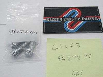 Lot of 3 Harley Davidson OEM NOS 12 Point Chrome Screw 94278-95