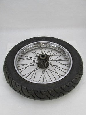 BSA A65 A50 Chrome Spoke Spoked Rear Quick Wheel w/ Challenger Tire 11