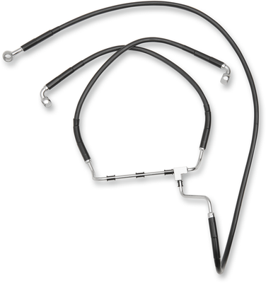 Drag Specialties Extended Length Stainless Steel Brake Line Kits 1741-
