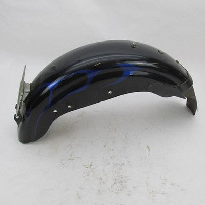 Harley Davidson Black Blue Flame Rear Wheel Fender 1994-96 Sportster 8