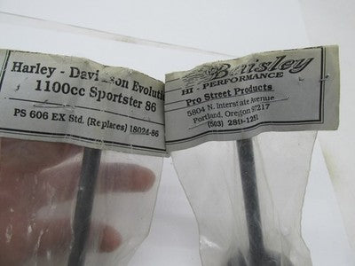 Lot of 2 Baisley NOS Sportster Standard Exhaust Valves, Replaces 18024