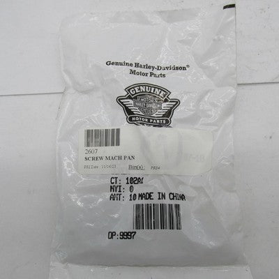 Lot of 9 Harley-Davidson OEM NOS 1/4"-20 x 3/4" Pozidriv Pan Head Scre
