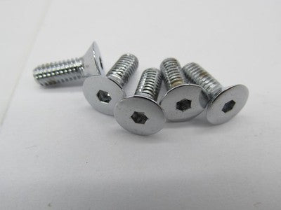 Lot of 5 Harley-Davidson OEM NOS Chrome Countersunk Flat Head Screws 9