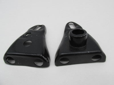 Pair of Triumph T-140 T-150 T140 T150 Black Headlight Ears Brackets