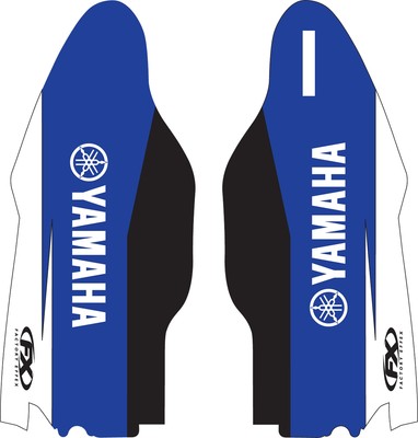 Factory Effex Lower Fork Guard Graphics Blue 17-40226