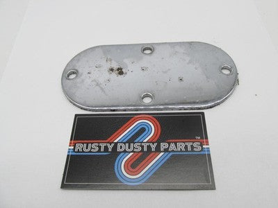 Harley Davidson Smooth Chrome Chain Clutch 4 Hole Inspection Plate Cov