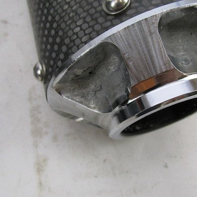 Pair of LA Choppers Carbon Fiber Slip-On Exhaust Mufflers StreetGlide