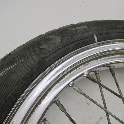 Harley OEM 40-Spoke 19" Dual Disc Front Wheel w/ Dunlop Tire D401F 436