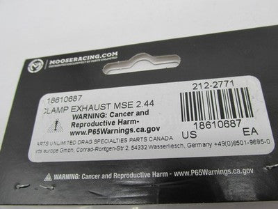 Moose Racing NOS 18610687 Stainless Steel 2.44-2.62" Exhaust Clamp 212