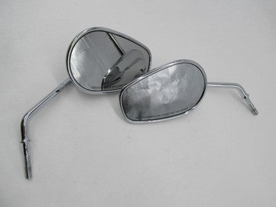 Pair of Harley-Davidson Genuine Chrome Stock Teardrop Short Stem Side