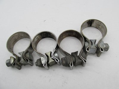 Lot of 4 Harley Davidson Genuine 1.75" 1-3/4" Exhaust Muffler Clamps