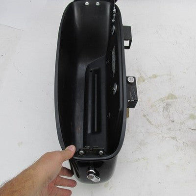 Pair of Harley OEM Softail Hard Bubble Willie G Locking Saddlebags Viv