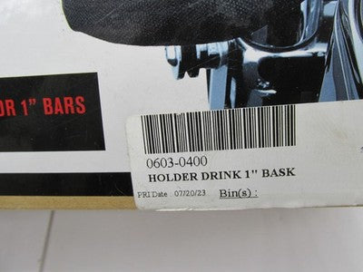Kuryakyn NOS Universal 1" Bar Drink Holder with Basket 0603-0400 KUR14