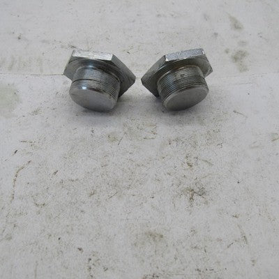 Pair of Triumph/BSA Chrome Hex 27mm Fork Top Nuts Caps
