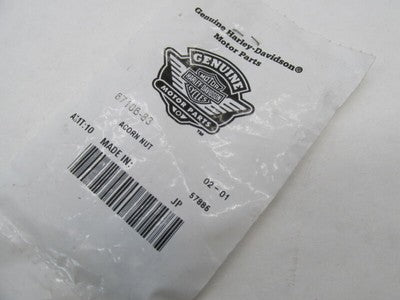 Lot of 10 Harley-Davidson Genuine NOS Chrome Acorn Nuts 67106-83
