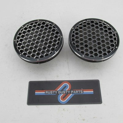 Pair of PRV 8" Midrange Speakers w/ Advanblack CNC Hex Grills 8MR500CF