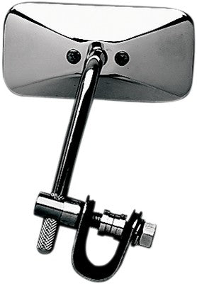 Emgo Universal Clamp-On Mirror Classic, Die-Cast, for 7/8in. Bars Eith