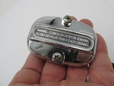 Harley Genuine OEM NOS Touring Rear Master Cylinder Cover Kit, Chrome