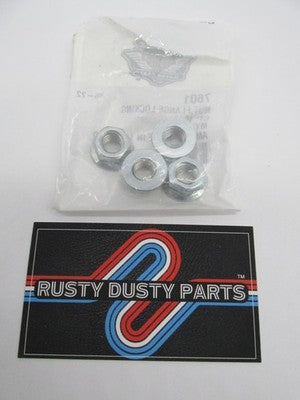 Lot of 4 Harley-Davidson OEM NOS 3/8"-16 Flange Locking Nuts 7601
