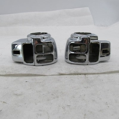 Pair Harley Davidson OEM Left/Right Chrome Handlebar Switch Housing Ki