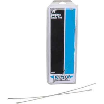 Drag Specialties Stainless Steel Cable Ties 14in. 1861-0670