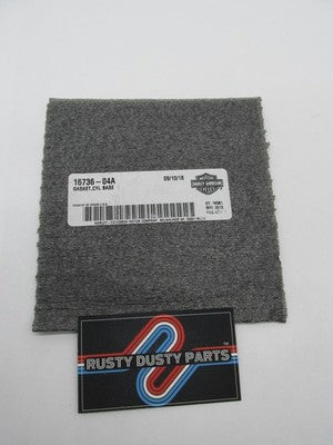 Harley Davidson Genuine NOS Cylinder Base Gasket 16736-04A