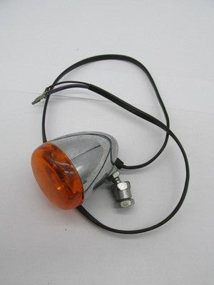 Harley Davidson Genuine Chrome Amber Bullet Turn Signal Assembly 69094