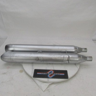 Pair Harley OEM Exhaust Slip On Mufflers Silencers 09-16 V-Rod Muscle