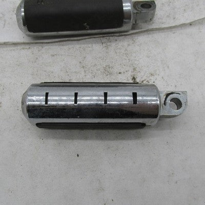 Pair of Harley-Davidson OEM Large Rubber + Chrome Custom Footpegs 5091