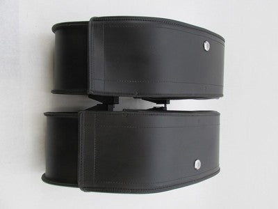 Pair of Viking Bags Harley Davidson Black Semi Rigid Lockable Saddleba