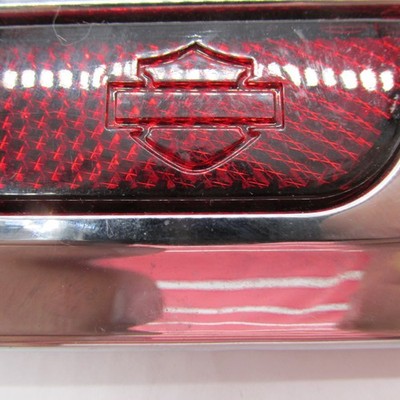 Harley-Davidson OEM Right Saddlebag Latch Hinge Cover Silver Chrome 90