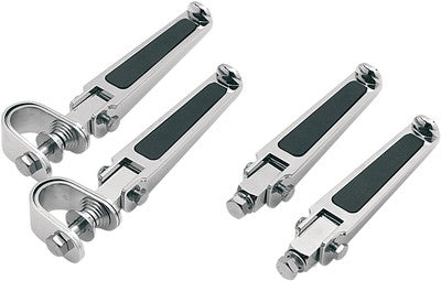 Drag Specialties Foot Pegs with Rubber Inlay Bolt-on (5/16in. Mount Bo