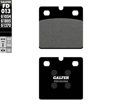 Galfer 1054 Carbon Semi-Metallic Brake Pads Front/Rear FD013G1054