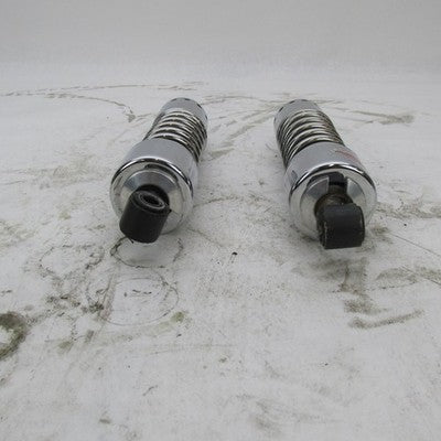 Progressive Suspension 12" Harley Dyna 412 Rear Shocks Chrome 1436 230