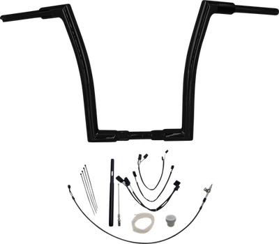 Fat Baggers, Inc. 1-1/2" EZ Install Flat Top Handlebar Kit 16" Black 6