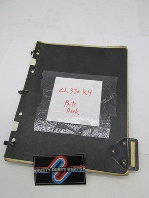 Honda Official Factory 1972 CL350 K4 Parts Catalog Manual Book