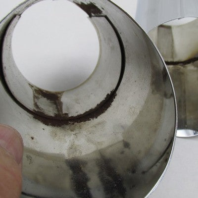 Harley Davidson OEM NOS Chrome Slash Cut Exhaust Tips 1978+ FL FLH 654
