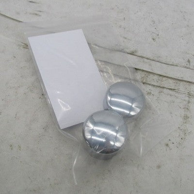 Pair of Harley OEM Chrome Rear Axle Front Nut Covers Dyna Softail 08-1