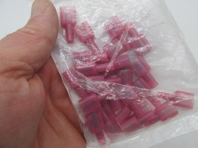 Lot of 25 Namz NOS .25" Male Quick Disconnect 22-18 Guage Wire 2120-05
