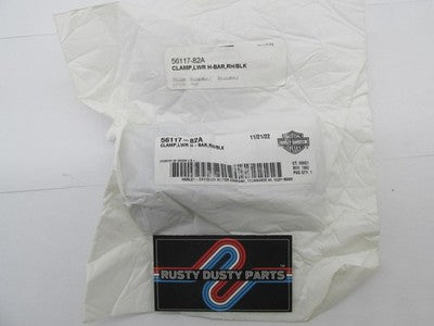 Harley Davidson Genuine NOS Handlebar Clamp Right Hand Black 56117-82A