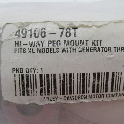 Harley-Davidson OEM NOS 78-84 Sportster High-Way Peg Mounting Kit 4910