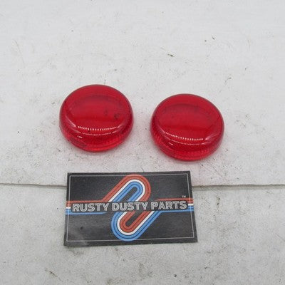 Harley Davidson OEM Pair of Red Turn Signal Lenses 68559-07