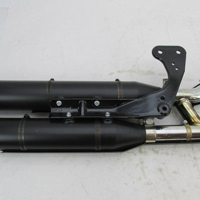 Harley OEM Stock 12-17 Softail Slim Black Exhaust System 64900468 6490