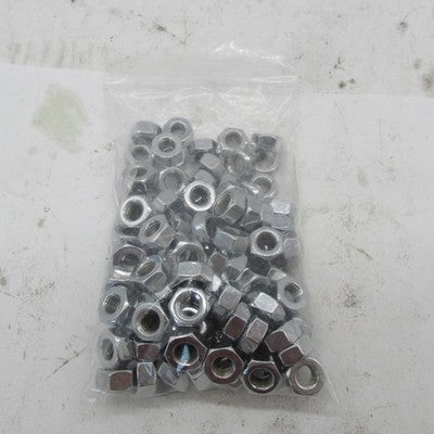 Lot of 50+ Harley-Davidson OEM NOS Chrome 1/4-28 Hex Nuts 94040-90T