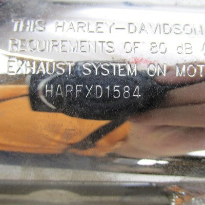 Harley OEM 07-09 Dyna Rear Exhaust Header w/ Muffler Chrome 64941-07 6