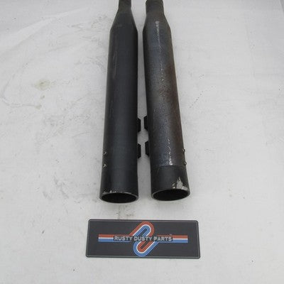 Pair of Harley Davidson OEM Touring Bussani Black Exhaust Mufflers