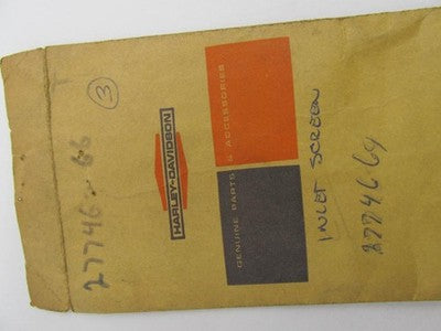 Lot of 3 Harley Davidson Genuine NOS Tillotson Inlet Screens 27746-66