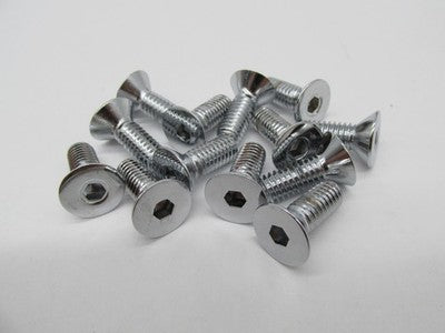 LOT of 13 NOS Harley 5/16 - 18 x 7/8" Flat Head Screws. Chrome 94113-9
