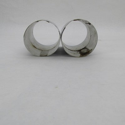 Harley Davidson OEM NOS Chrome Slash Cut Exhaust Tips 1978+ FL FLH 654